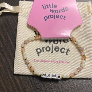 Little Words Project Mama Bracelet - Pink and Gold